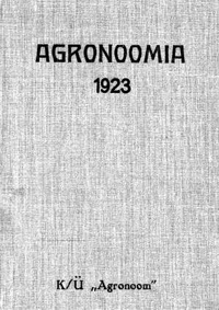 Agronoomia 1923