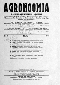 Agronoomia 1940
